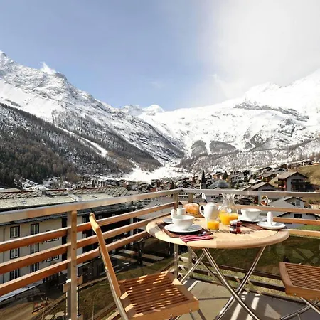 木屋 Panorama Chalet Stunning Glacial Views And Majestic Dom Peaks 萨斯费